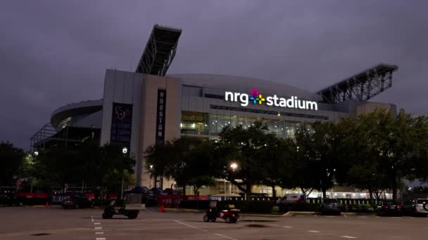 Nrg Stadium Houston Έδρα Της Ποδοσφαιρικής Ομάδας Houston Texans Houston — Αρχείο Βίντεο