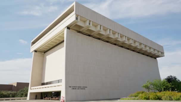 Lbj Lyndon Baines Johnson Bibliothek Und Museum Austin Austin Texas — Stockvideo