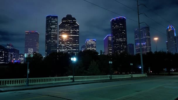 Puente Sabine Centro Houston Houston Texas Noviembre 2022 — Vídeos de Stock