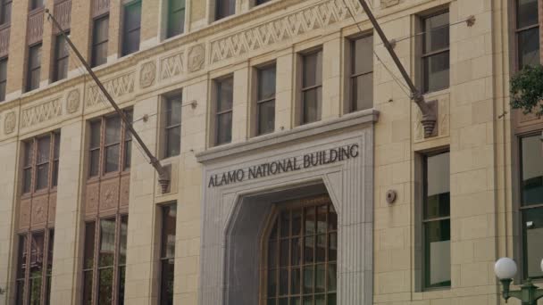 Alamo National Building San Antonio San Antonio Texas November 2022 — Stock Video