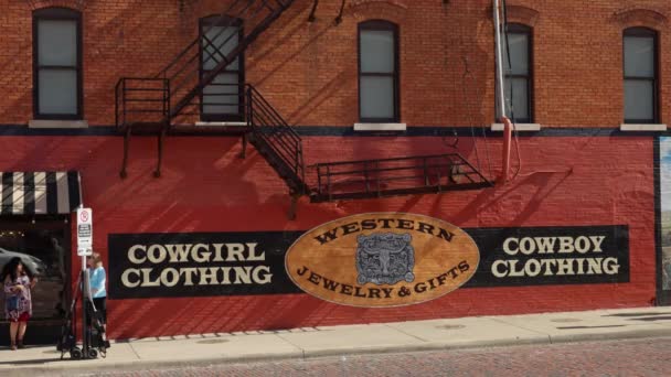 Western Jewelry Gifts Fort Worth Stockyards Historic District Fort Worth — Αρχείο Βίντεο
