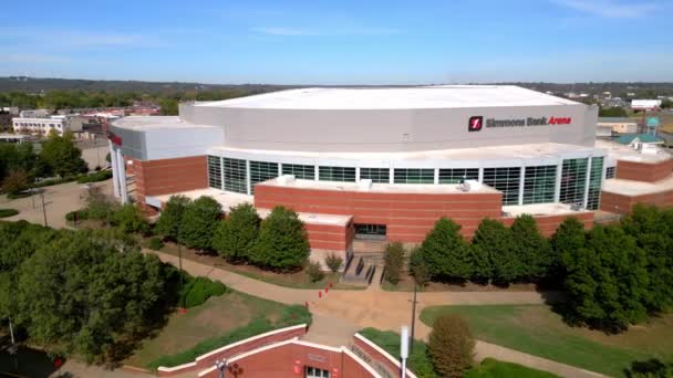 Simmons Bank Arena Little Rock Shora Little Rock Arkansas 2022 — Stock video
