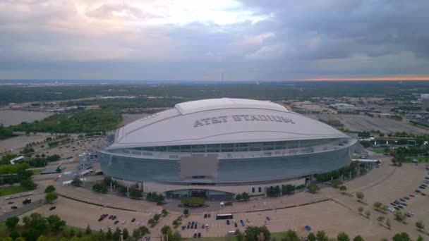 Και Γήπεδο Στην Πόλη Του Arlington Σπίτι Των Dallas Cowboys — Αρχείο Βίντεο