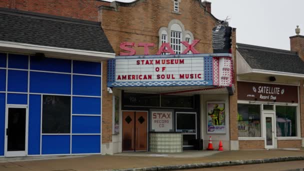 Stax Museum American Soul Music Stax Records Memphis Tennessee Listopad — Wideo stockowe