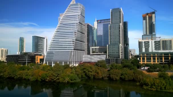 Skyline Houston Texas Cima Austin Texas Novembro 2022 — Vídeo de Stock