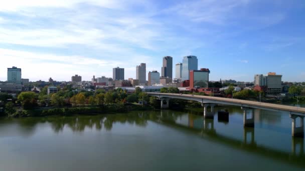 Skyline Little Rock Столиця Арканзасу Little Rock Arkansas November 2022 — стокове відео