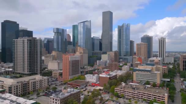 Skyline Von Houston Texas Von Oben Houston Texas November 2022 — Stockvideo