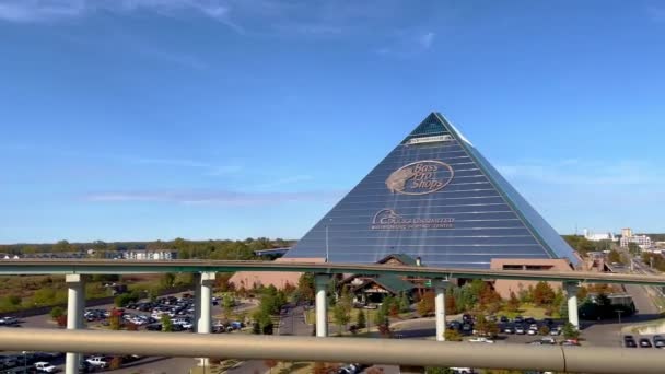 Piramida Wysp Błotnych Memphis Memphis Usa Listopad 2022 — Wideo stockowe