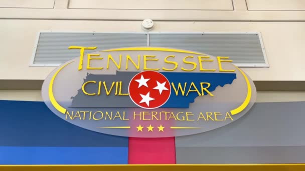 Tennessee Civil War National Heritage Area Memphis Eua Novembro 2022 — Vídeo de Stock