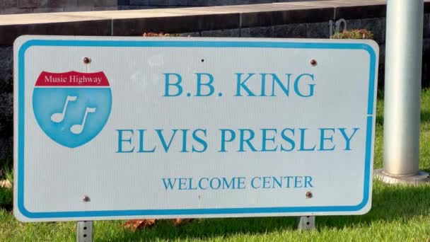 King Elvis Presley Welcome Center Memphis Memphis Usa 2022 — Stock video