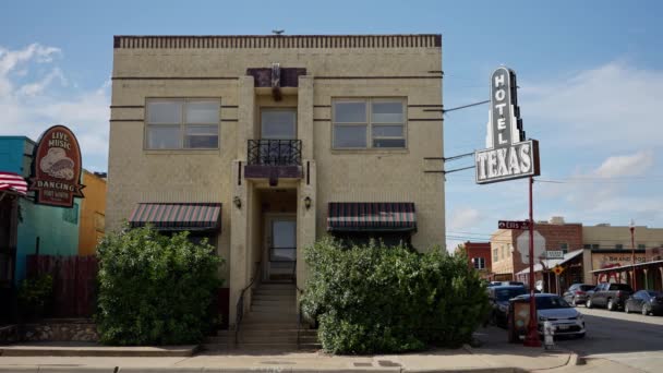 Hotel Texas Fort Worth Stockyards Historic District Fort Worth Τεξασ — Αρχείο Βίντεο