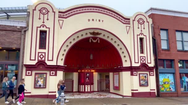 Słynny Teatr Daisy Przy Ulicy Beale Memphis Memphis Usa Listopad — Wideo stockowe
