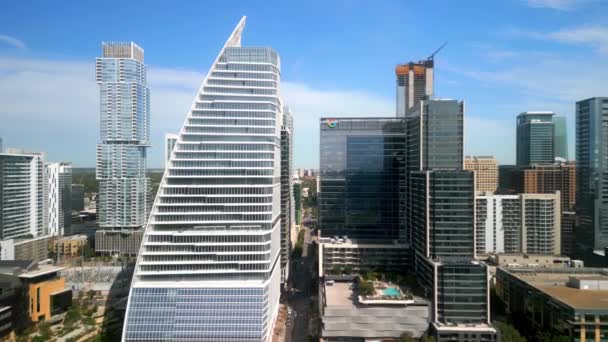 Modern Felhőkarcolók Austin Belvárosában Ausztin Texas November 2022 — Stock videók