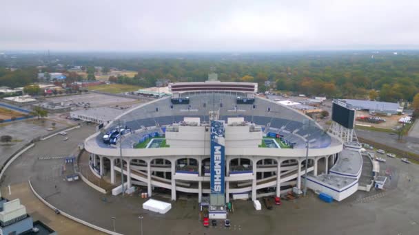 Simmons Bank Liberty Stadium Memphis Sede Del Equipo Fútbol Tigres — Vídeo de stock