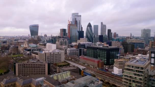 Cidade Londres Cima Londres Reino Unido Dezembro 2022 — Vídeo de Stock