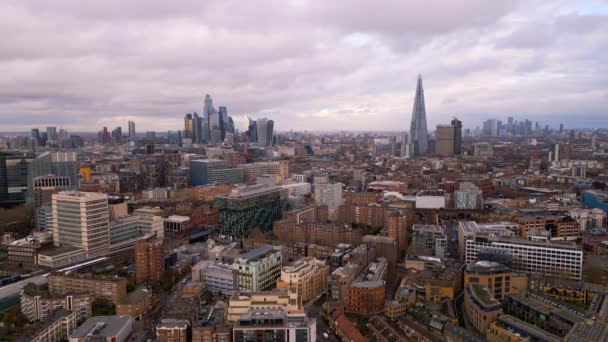 Über Den Dächern Londons Die Berühmte Stadt Von Oben Reisefotos — Stockvideo