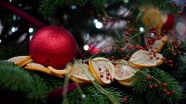 Güzel Noel dekorasyon arka plan klibi - seyahat fotoğrafçılığı
