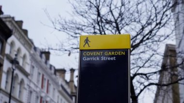 Covent Garden Garrick Caddesi tabelası - seyahat fotoğrafçılığı