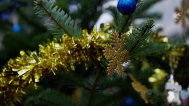 Güzel Noel dekorasyon arka plan klibi - seyahat fotoğrafçılığı