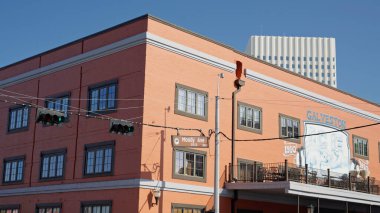 Galveston 'un tarihi bölgesi ve eski tuğla evleri - GALVESTON, TEXAS - Kasım 03, 2022