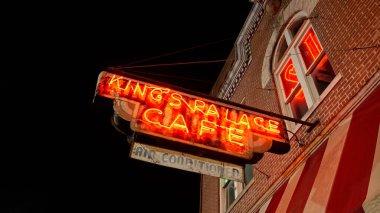 Efsanevi Kings Palace Cafe Memphis, Beale Caddesi 'nde - Blues ve Rock Müziğin evi - MEMPHE, TENNESSEE - Kasım 07, 2022