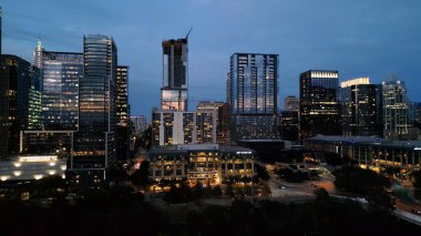 Houston Texas 'ın Skyline' ı - HOUSTON, TEXAS - Kasım 02, 2022