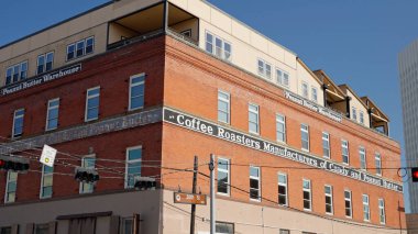 Galveston 'un tarihi bölgesi ve eski tuğla evleri - GALVESTON, TEXAS - Kasım 03, 2022