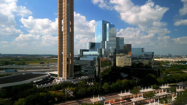 Drohnenschuss Hyatt Regency Dallas Dallas Texas November 2022 — Stockfoto
