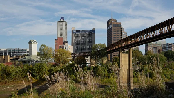 Puente Ferroviario Mud Island Ciudad Memphis Memphis Tennessee Noviembre 2022 —  Fotos de Stock