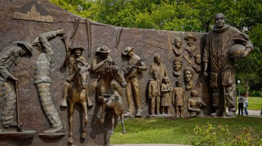 Teksas Afro-Amerikan Tarihi Anıtı Austin 'de Eyalet Başkentinde - AUSTIN, TEXAS - 31 Ekim 2022