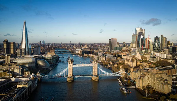 Güneşli Bir Günde Londra Thames Nehrinin Muhteşem Manzarası Londra Kingdom — Stok fotoğraf