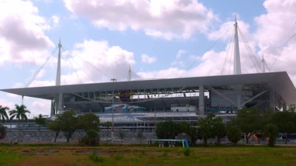 Hard Rock Stadium Home Miami Dolphins Miami Usa February 2022 — стокове відео