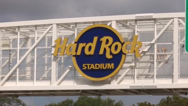 Hard Rock Stadium Casa Dei Miami Dolphins Miami Usa Febbraio — Video Stock
