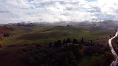 Tuscany İtalya 'da tipik kırsal alanlar ve manzara - seyahat fotoğrafçılığı