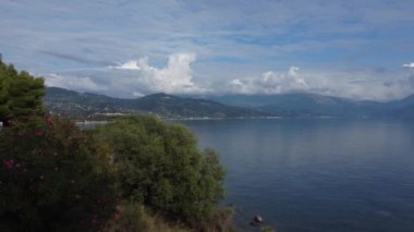 İtalya 'nın güzel batı kıyısındaki Salerno bölgesindeki uçuş - hava manzarası - seyahat fotoğrafçılığı