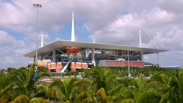 Estadio Hard Rock Sede Los Miami Dolphins Miami Estados Unidos — Vídeos de Stock