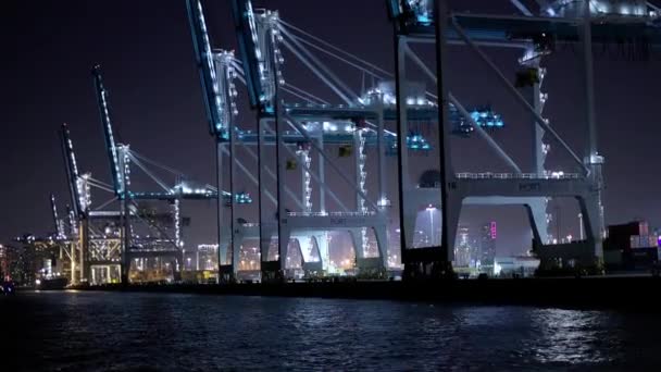 Porto Miami Noite Miami Eua Fevereiro 2022 — Vídeo de Stock