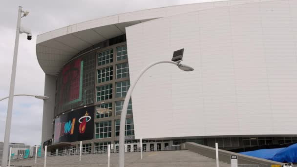 Ftx Arena Miami Były American Airlines Arena Miami Usa Luty — Wideo stockowe