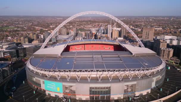 Célèbre Stade Wembley Londres Haut Londres Royaume Uni Décembre 2022 — Video