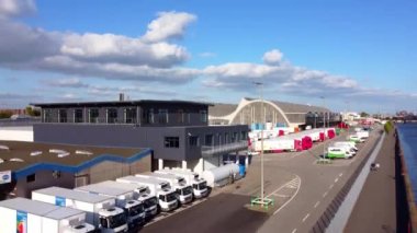 Hamburg Market 'e Grossmarkt hava manzarası deniyor - HAMBURG ŞEHRİ, GERMANY - 14 Mayıs 2022