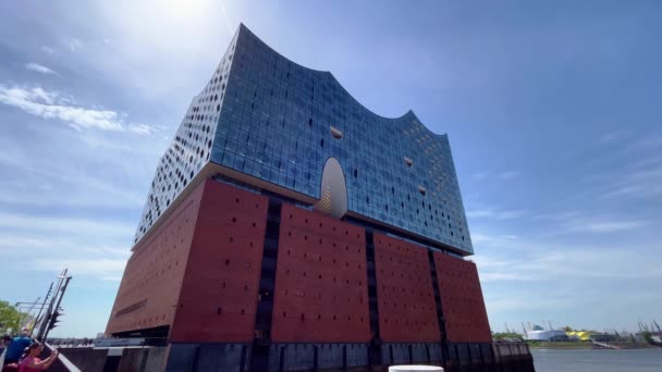 Elbphilharmonia Sala Koncertowa Hamburgu Miasto Hamburg Niemcy Maj 2022 — Wideo stockowe
