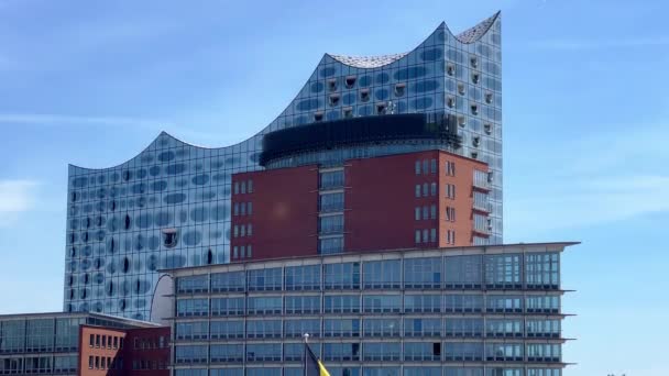 Elbphilharmonia Sala Koncertowa Hamburgu Miasto Hamburg Niemcy Maj 2022 — Wideo stockowe