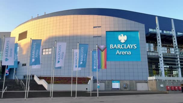 Berühmte Barclays Arena Hamburg Stadt Hamburg Deutschland Mai 2022 — Stockvideo