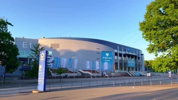 Beroemde Barclays Arena Hamburg Stad Hamburg Duitsland Mei 2022 — Stockvideo