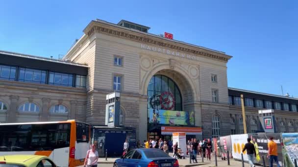 Κεντρικός Σιδηροδρομικός Σταθμός Mannheim Mannheim Γερμανία Μαΐου 2022 — Αρχείο Βίντεο