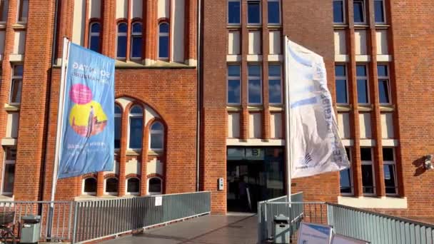 Hamburg Merkez Kütüphanesi Hamburg Şehri Mayıs 2022 — Stok video