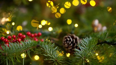 Güzel Noel dekorasyon arka plan klibi - seyahat fotoğrafçılığı