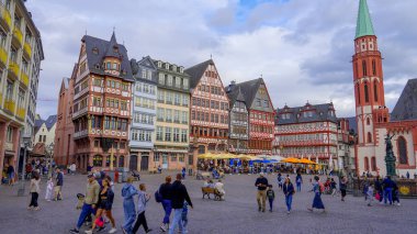 Tarih Bölgesi - Frankfurt 'un eski kenti - FRANKFURT MAIN, Almanya - 12 Temmuz 2022