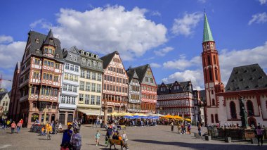 Tarih Bölgesi - Frankfurt 'un eski kenti - FRANKFURT MAIN, Almanya - 12 Temmuz 2022