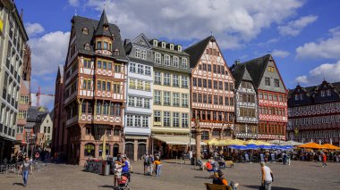 Tarih Bölgesi - Frankfurt 'un eski kenti - FRANKFURT MAIN, Almanya - 12 Temmuz 2022